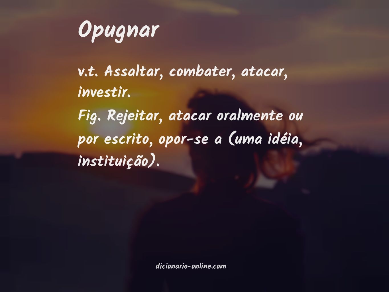 Significado de opugnar