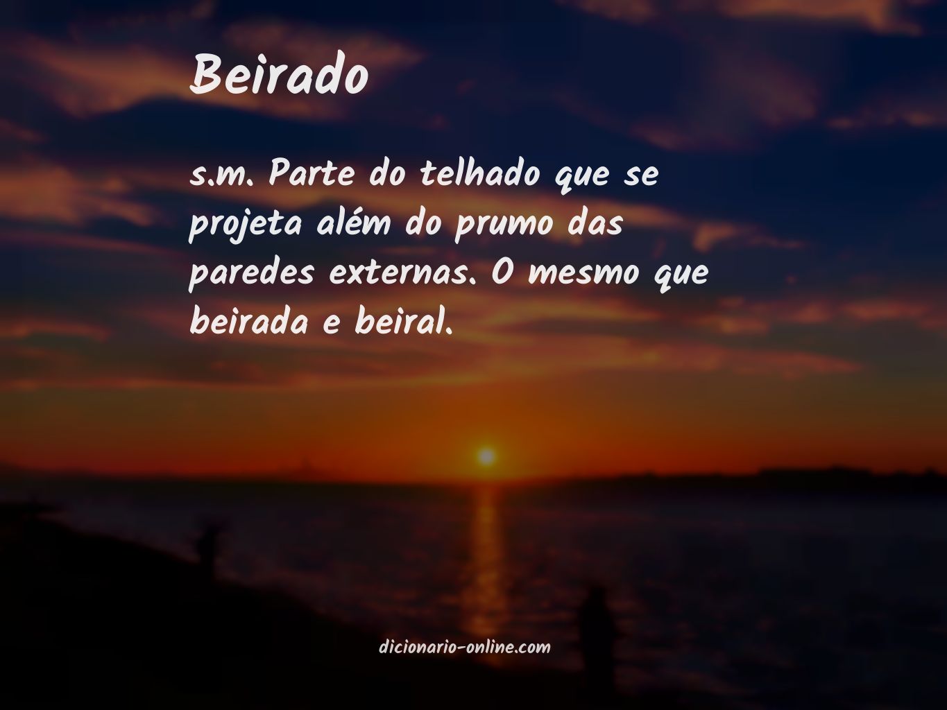 Significado de beirado