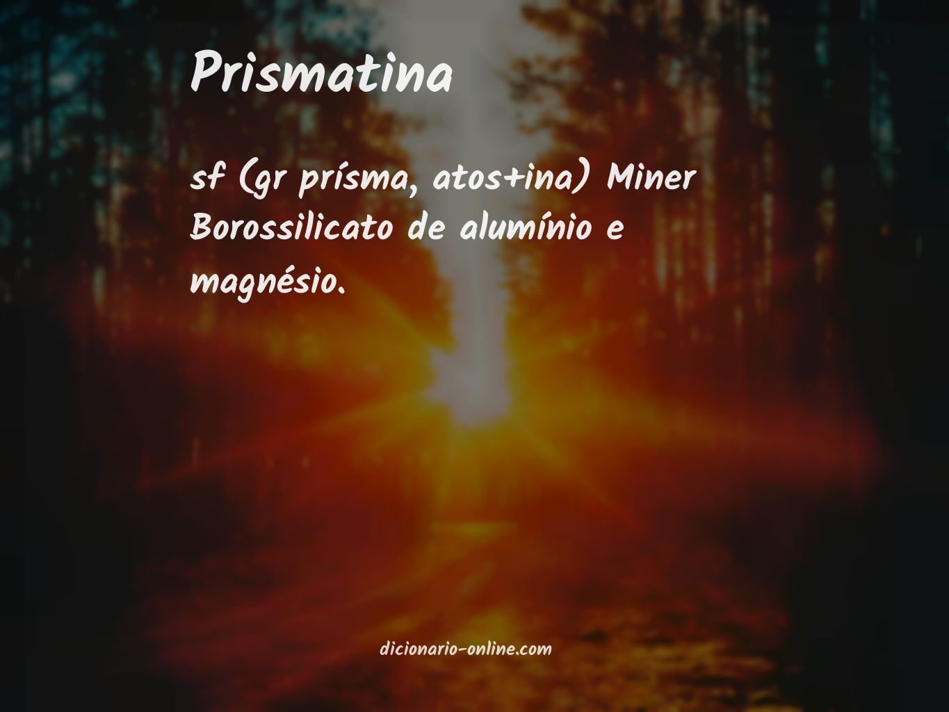 Significado de prismatina