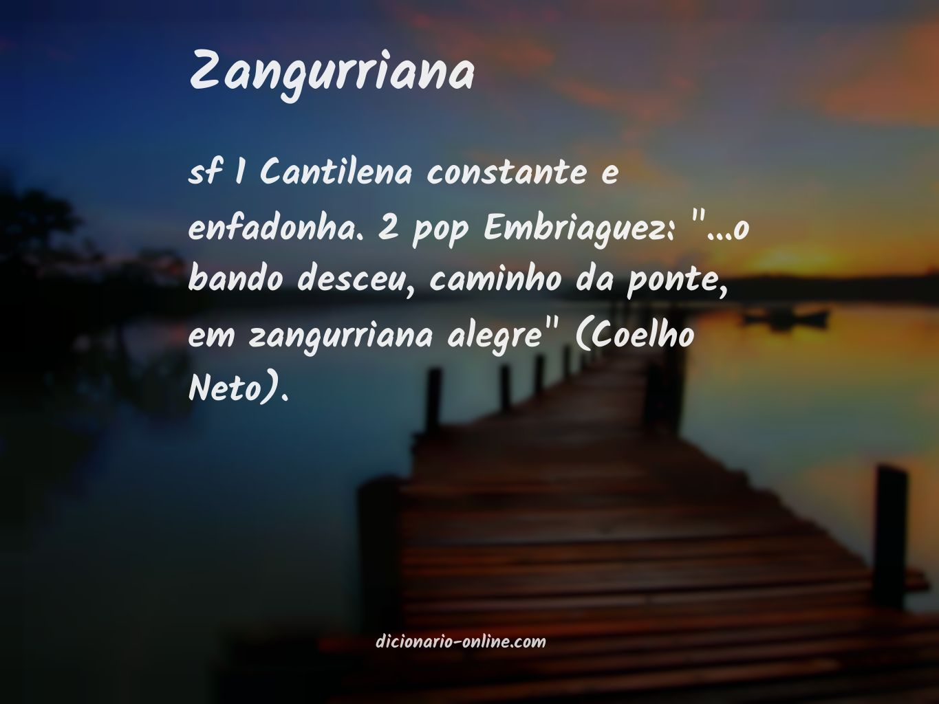 Significado de zangurriana