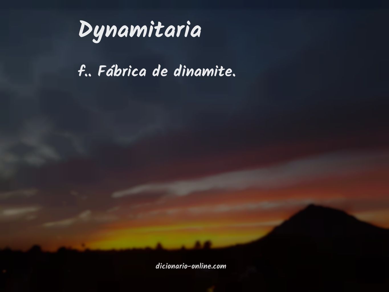 Significado de dynamitaria