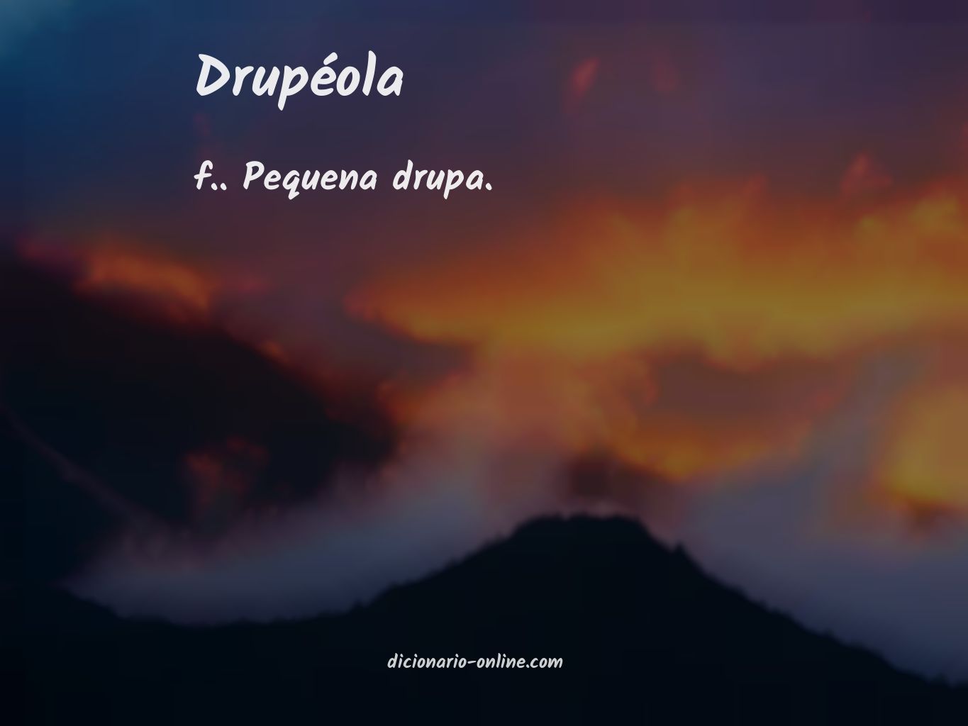 Significado de drupéola