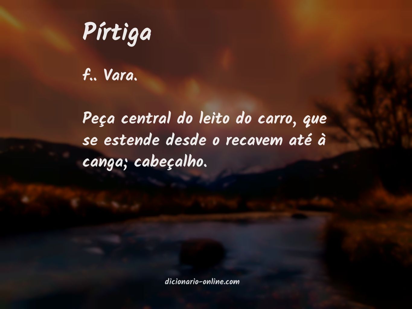 Significado de pírtiga