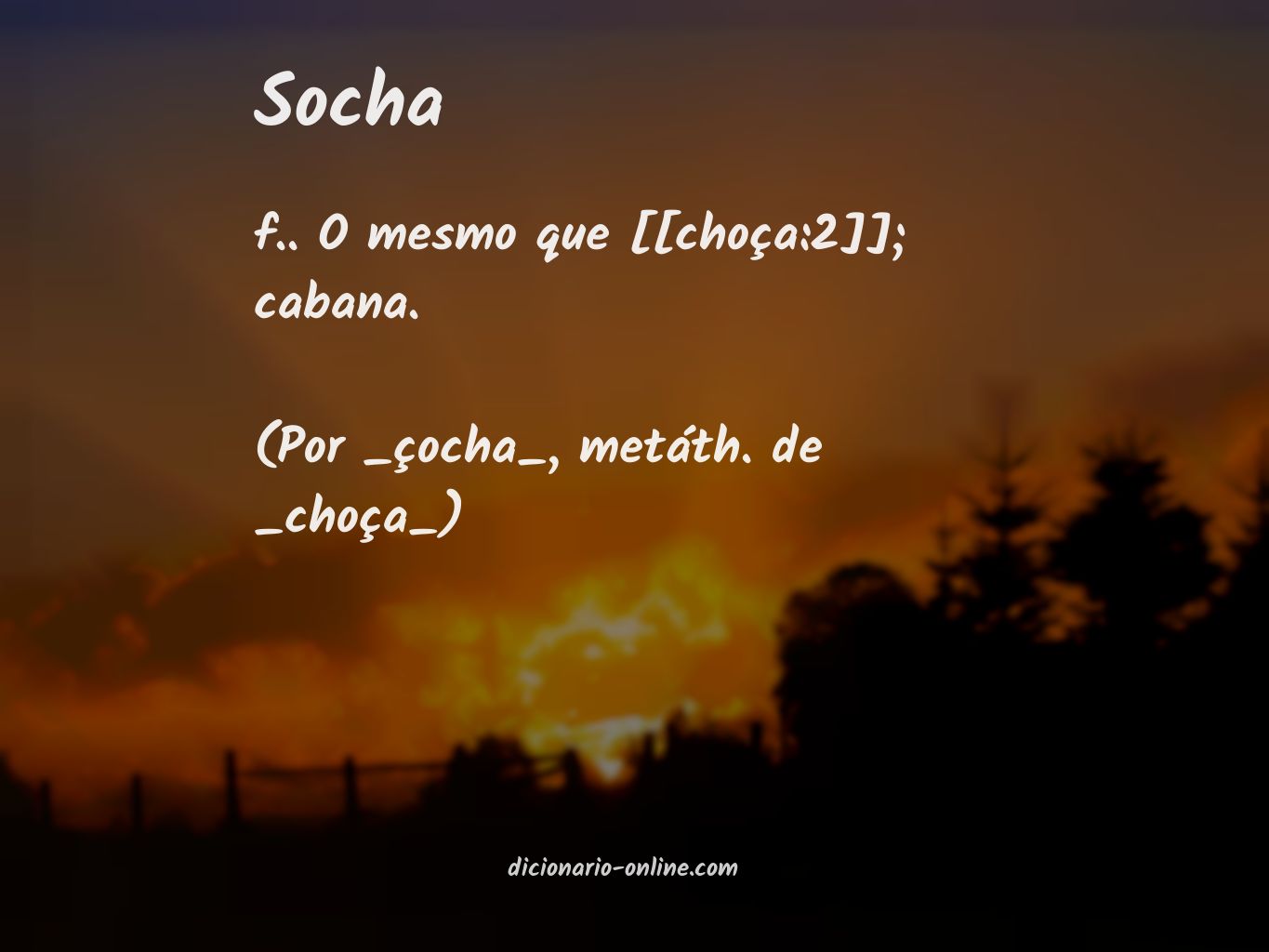 Significado de socha