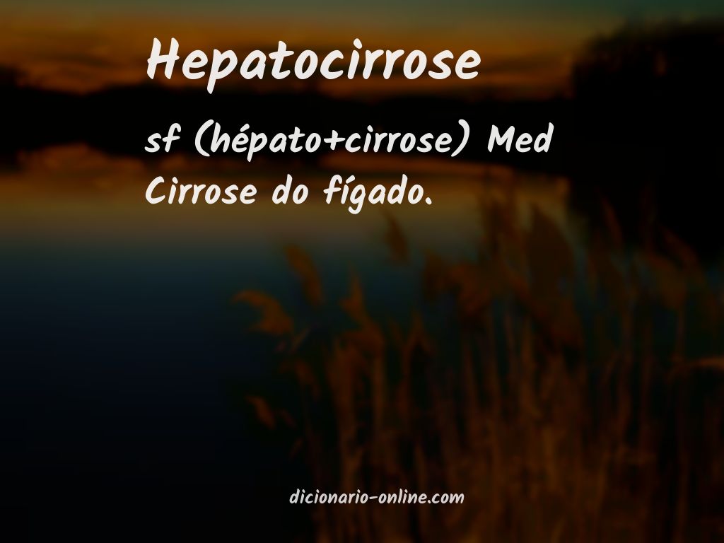 Significado de hepatocirrose