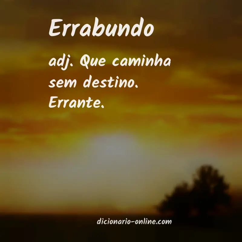 Significado de errabundo