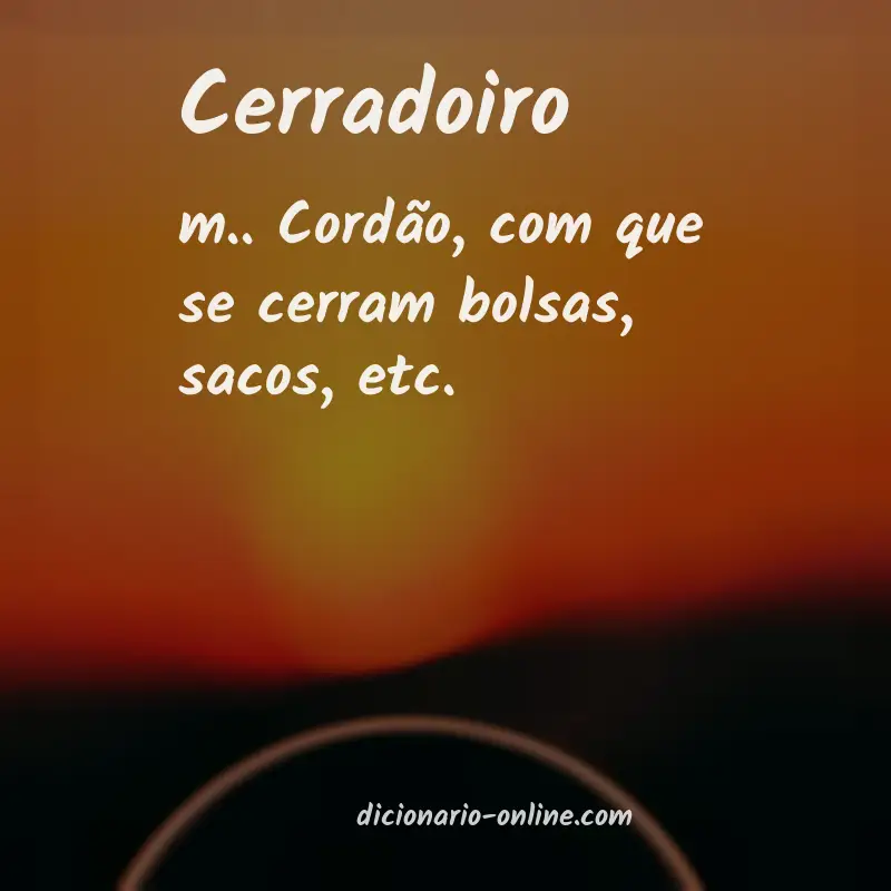 Significado de cerradoiro