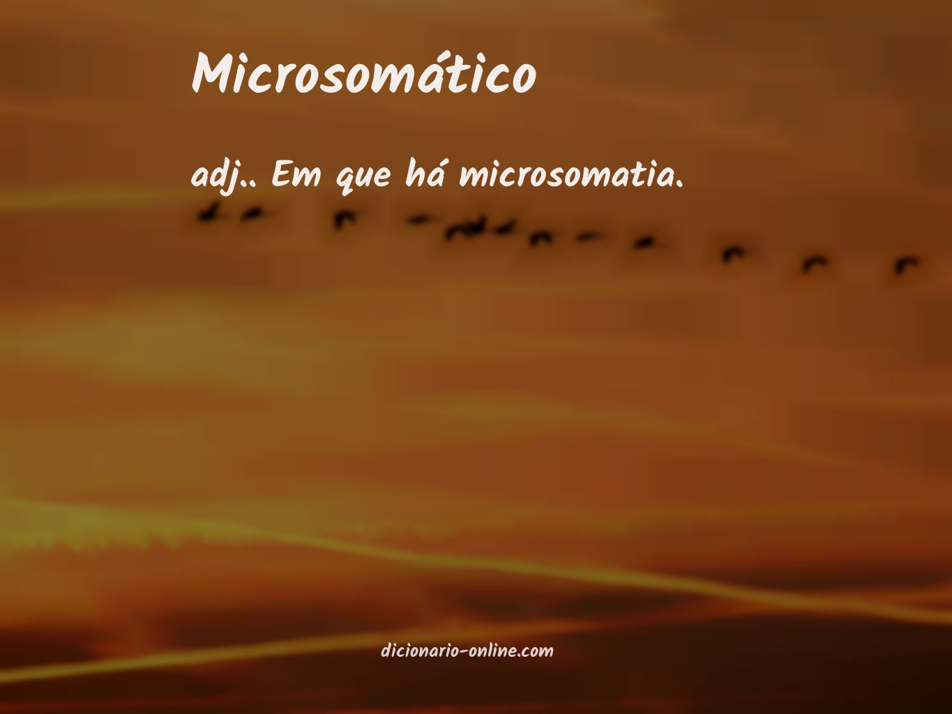 Significado de microsomático