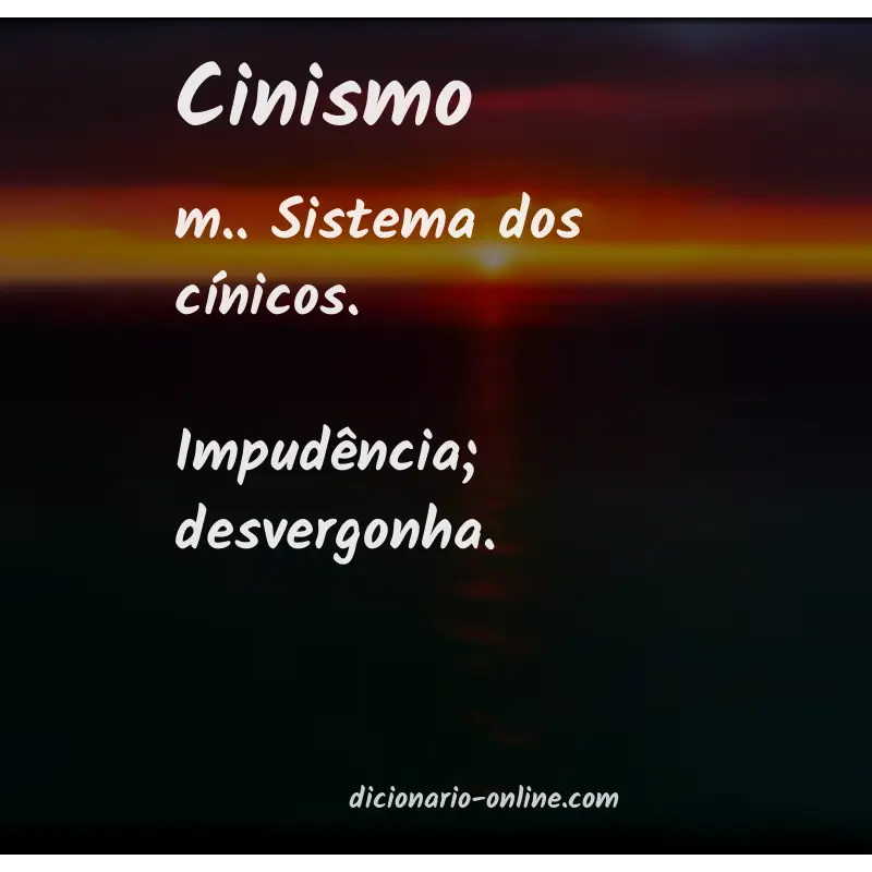 Significado de cinismo