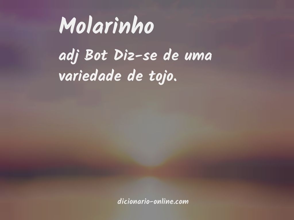 Significado de molarinho