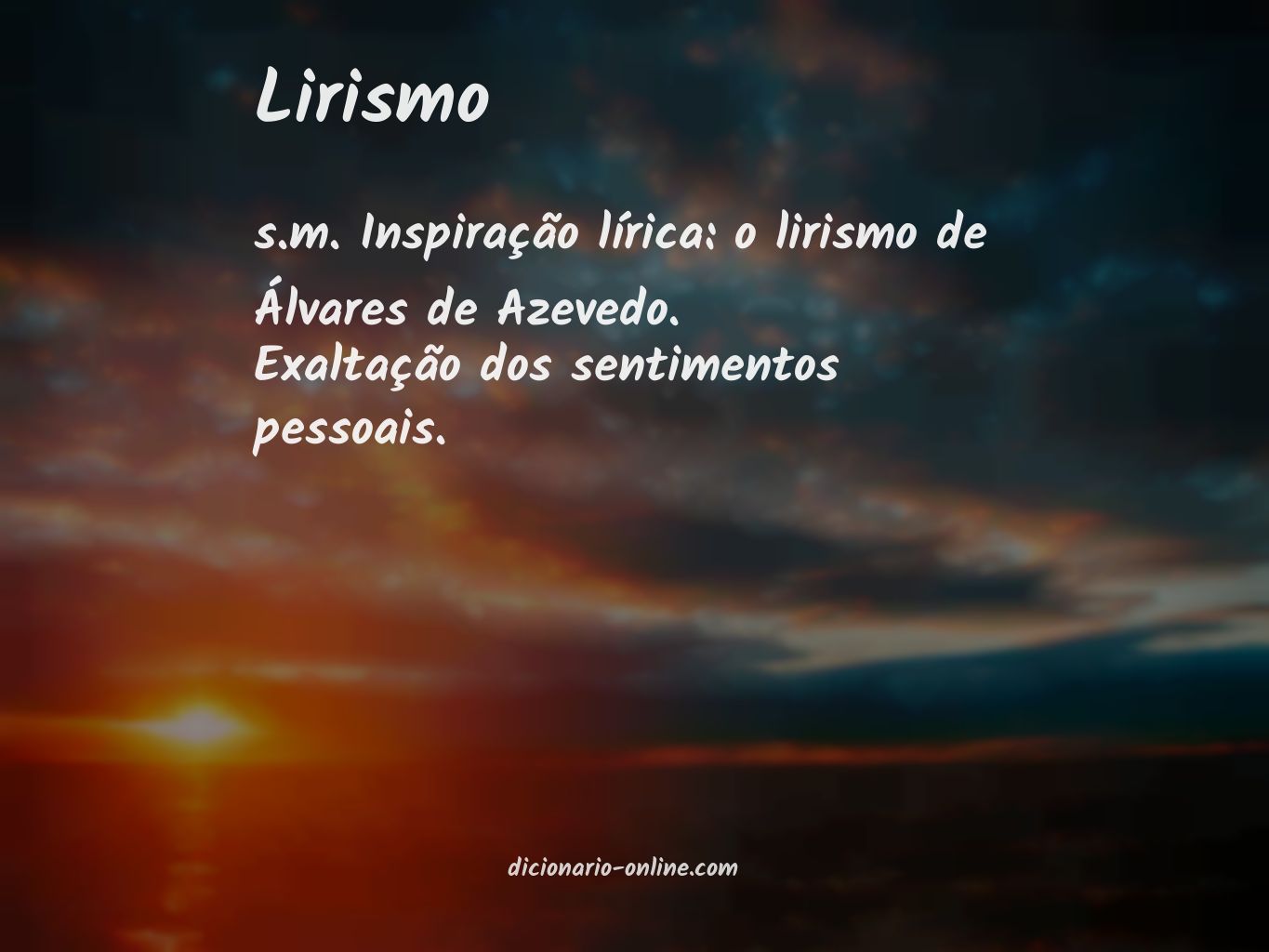 Significado de lirismo