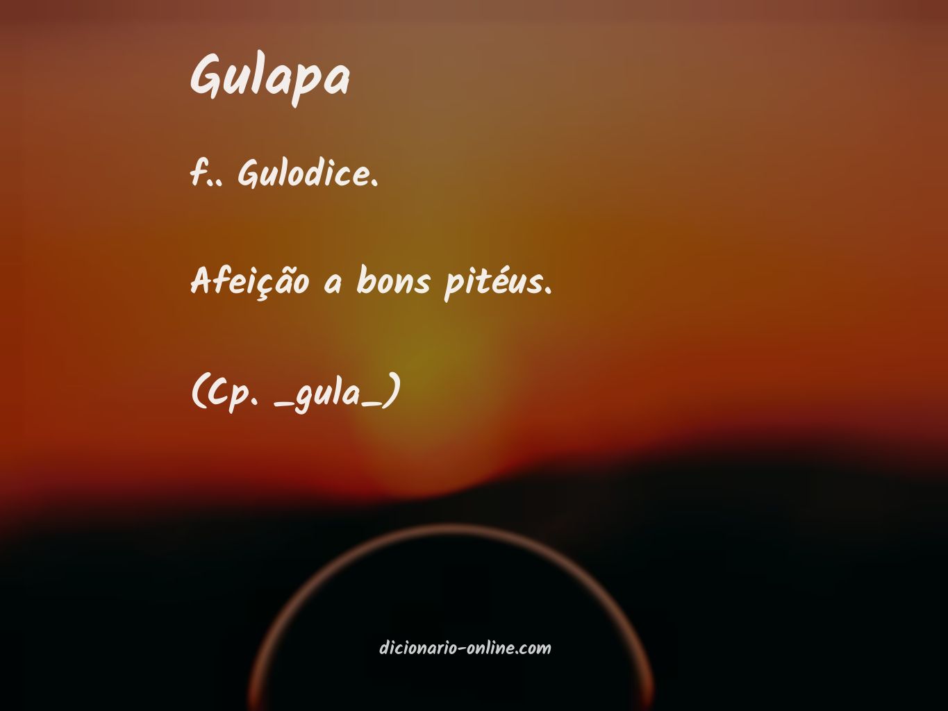 Significado de gulapa