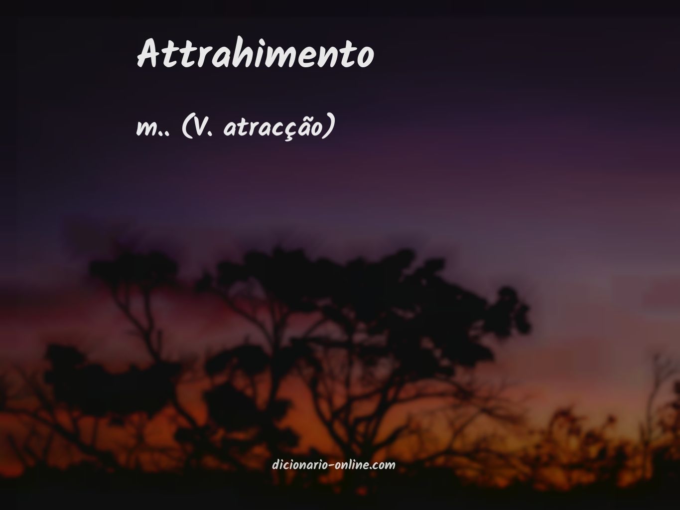 Significado de attrahimento