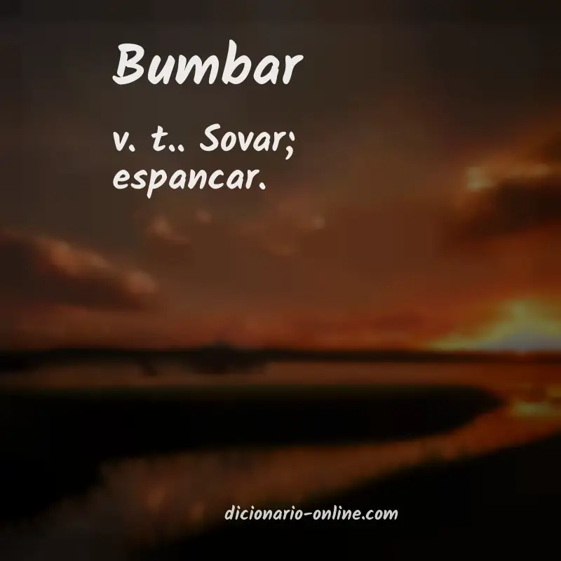 Significado de bumbar