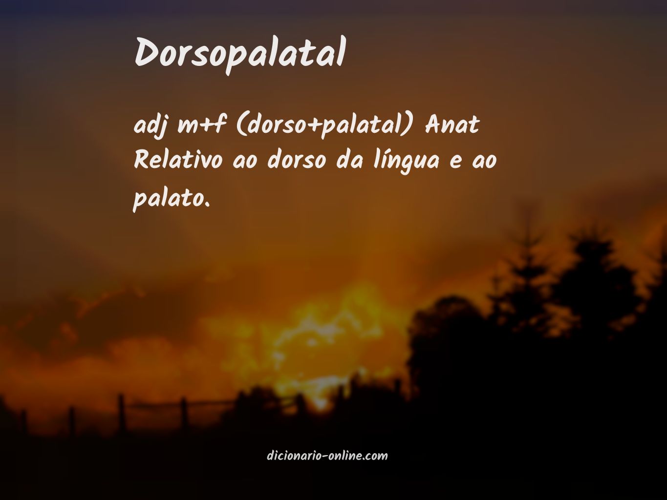 Significado de dorsopalatal