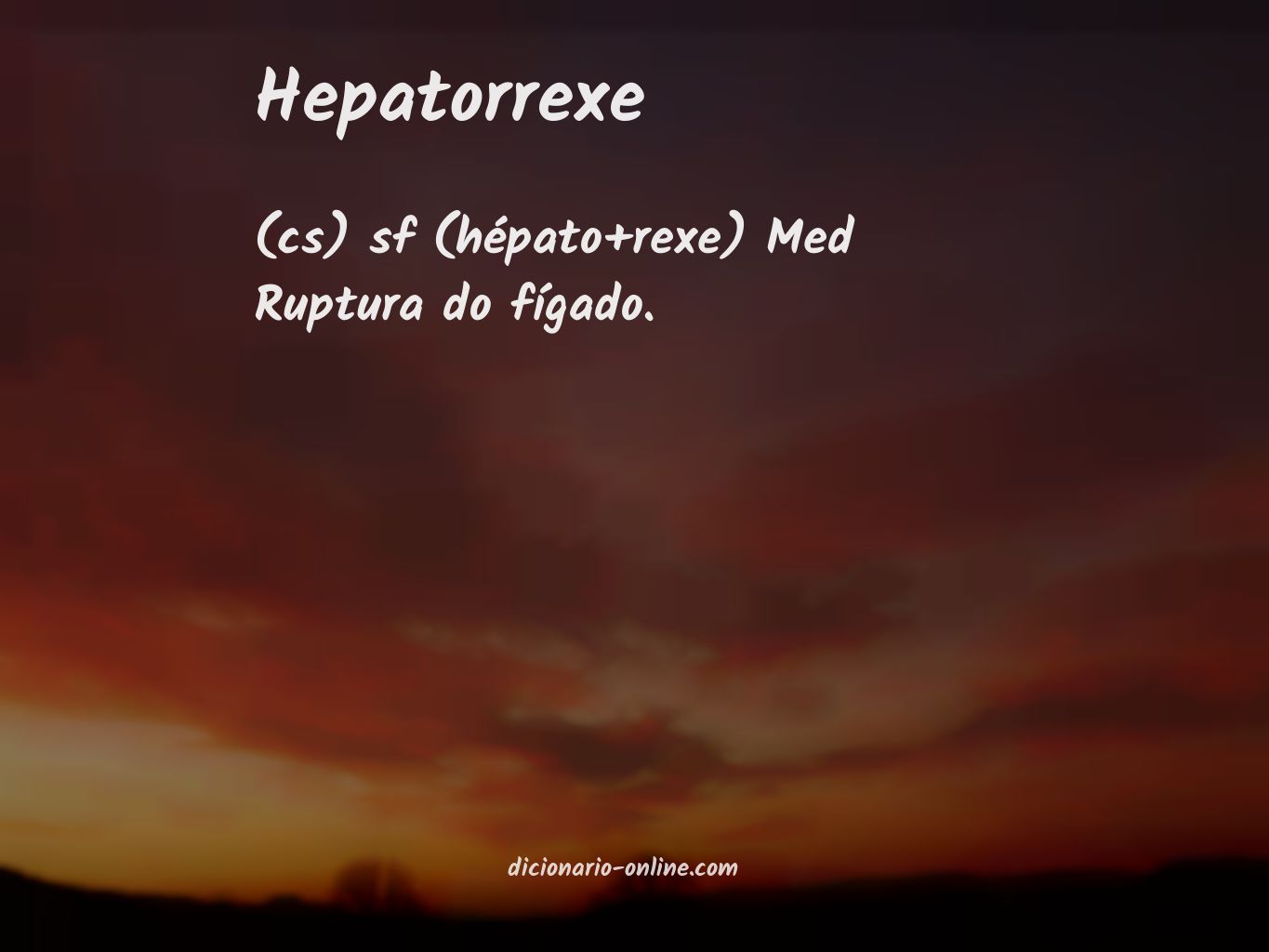 Significado de hepatorrexe