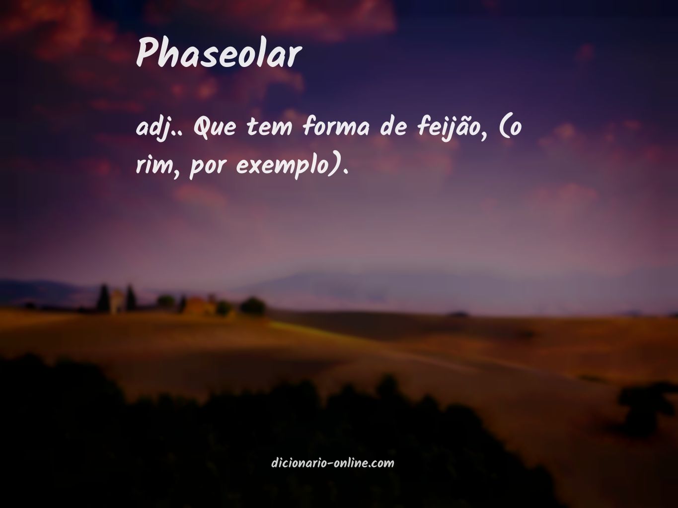 Significado de phaseolar