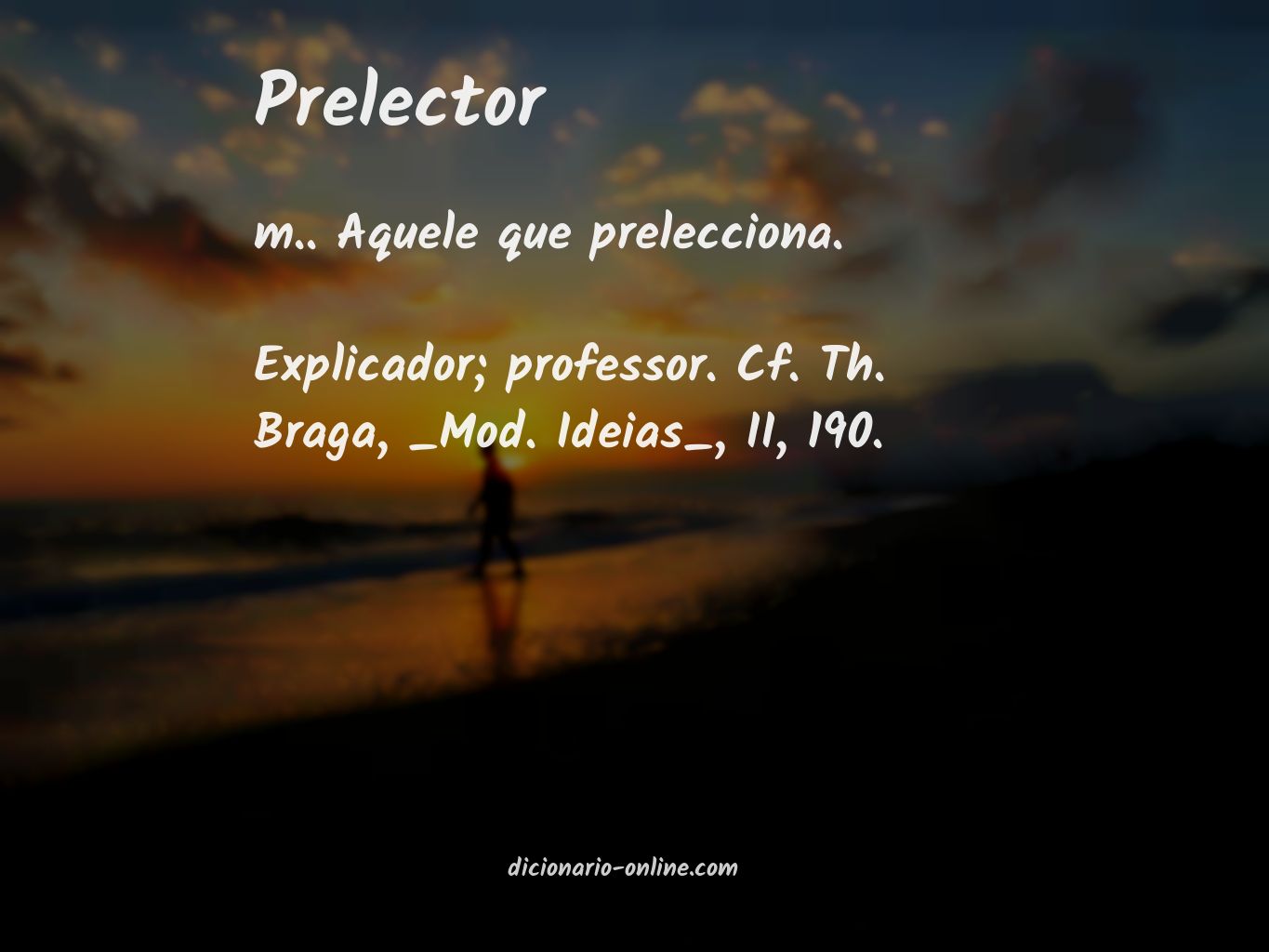 Significado de prelector