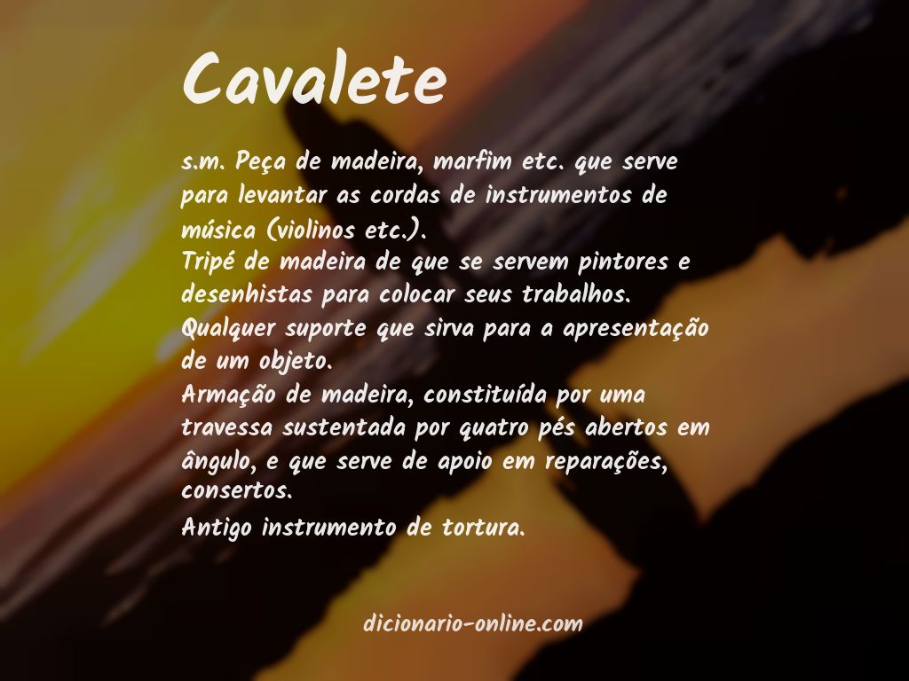 Significado de cavalete