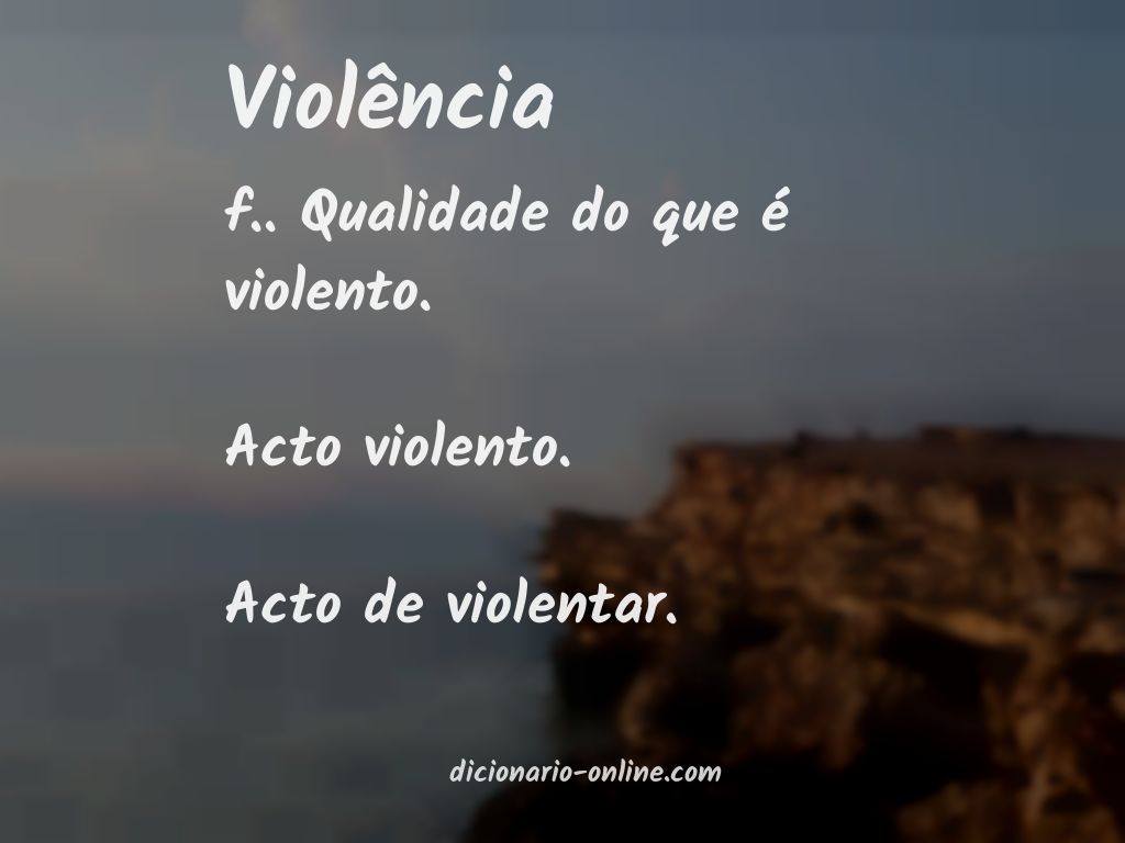 Significado de violência