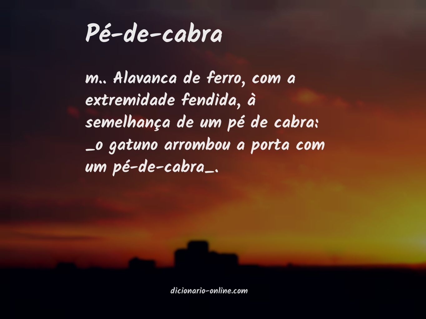 Significado de pé-de-cabra