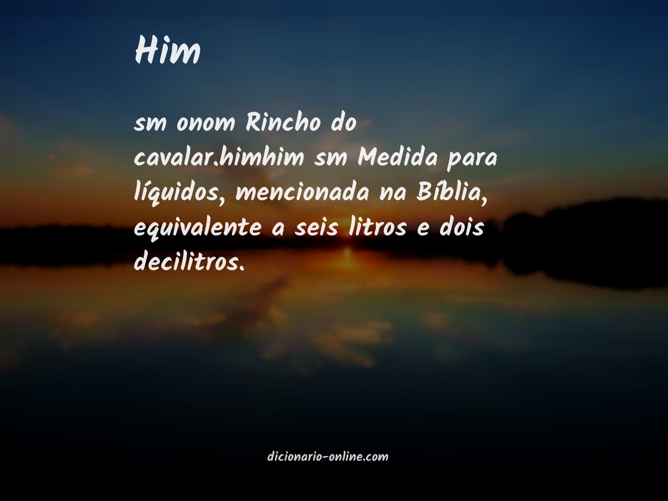 Significado de him