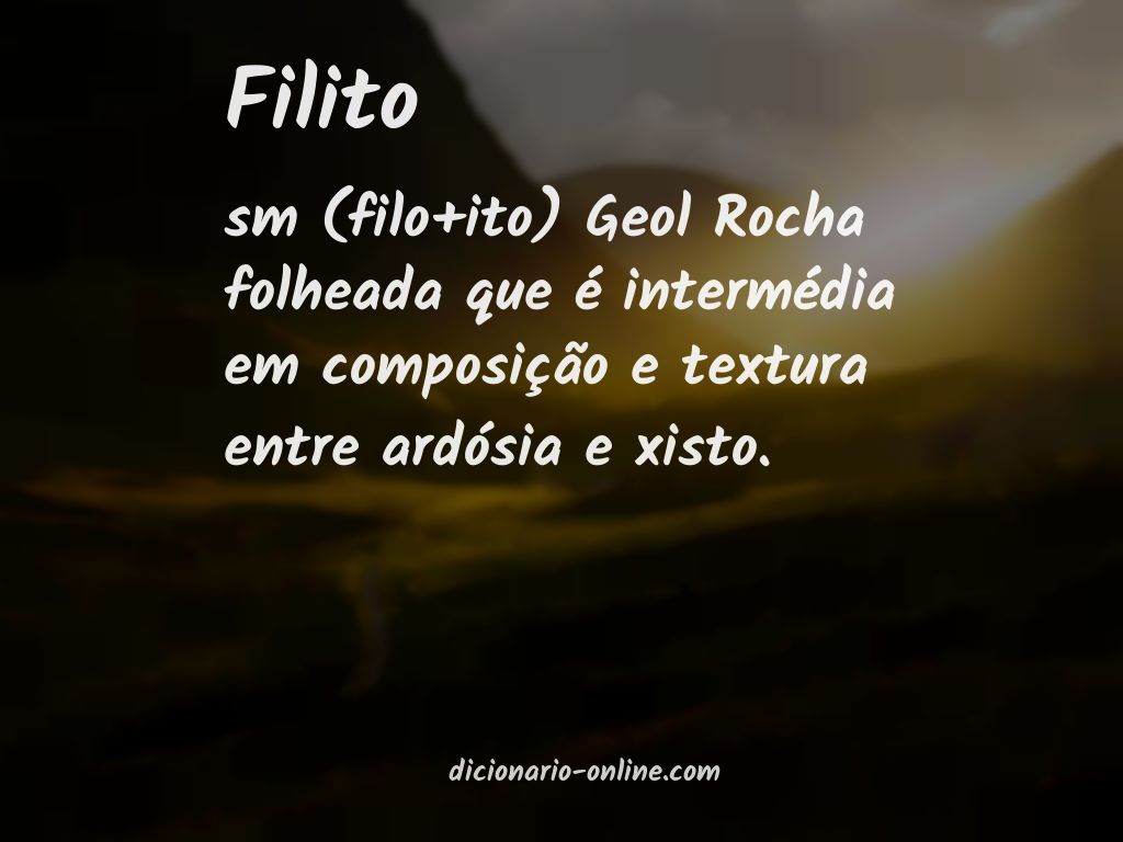 Significado de filito