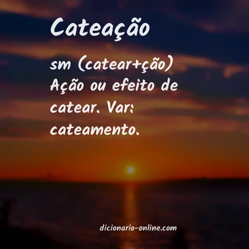 Significado de cateação