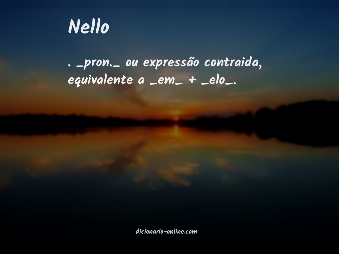 Significado de nello