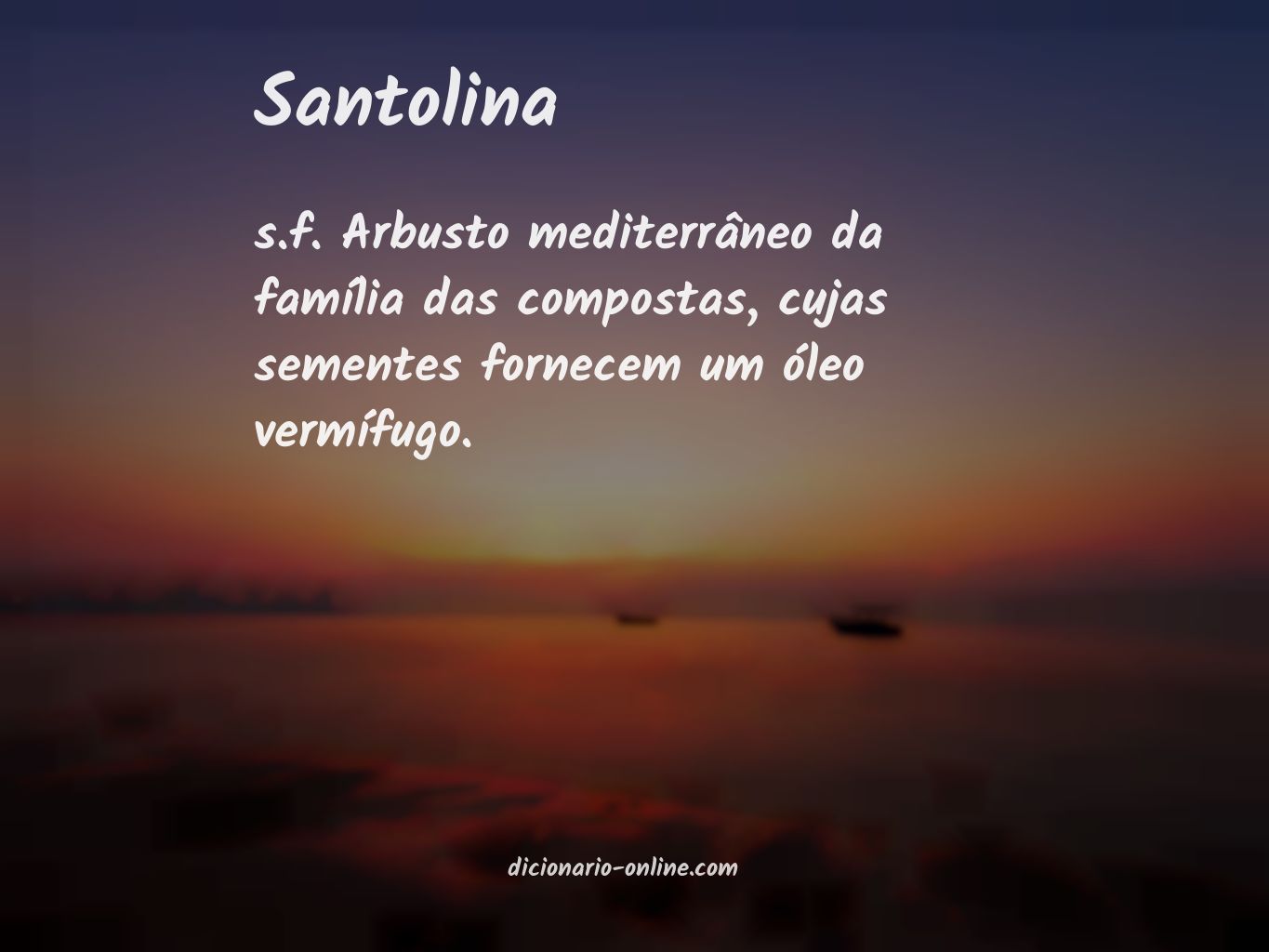 Significado de santolina