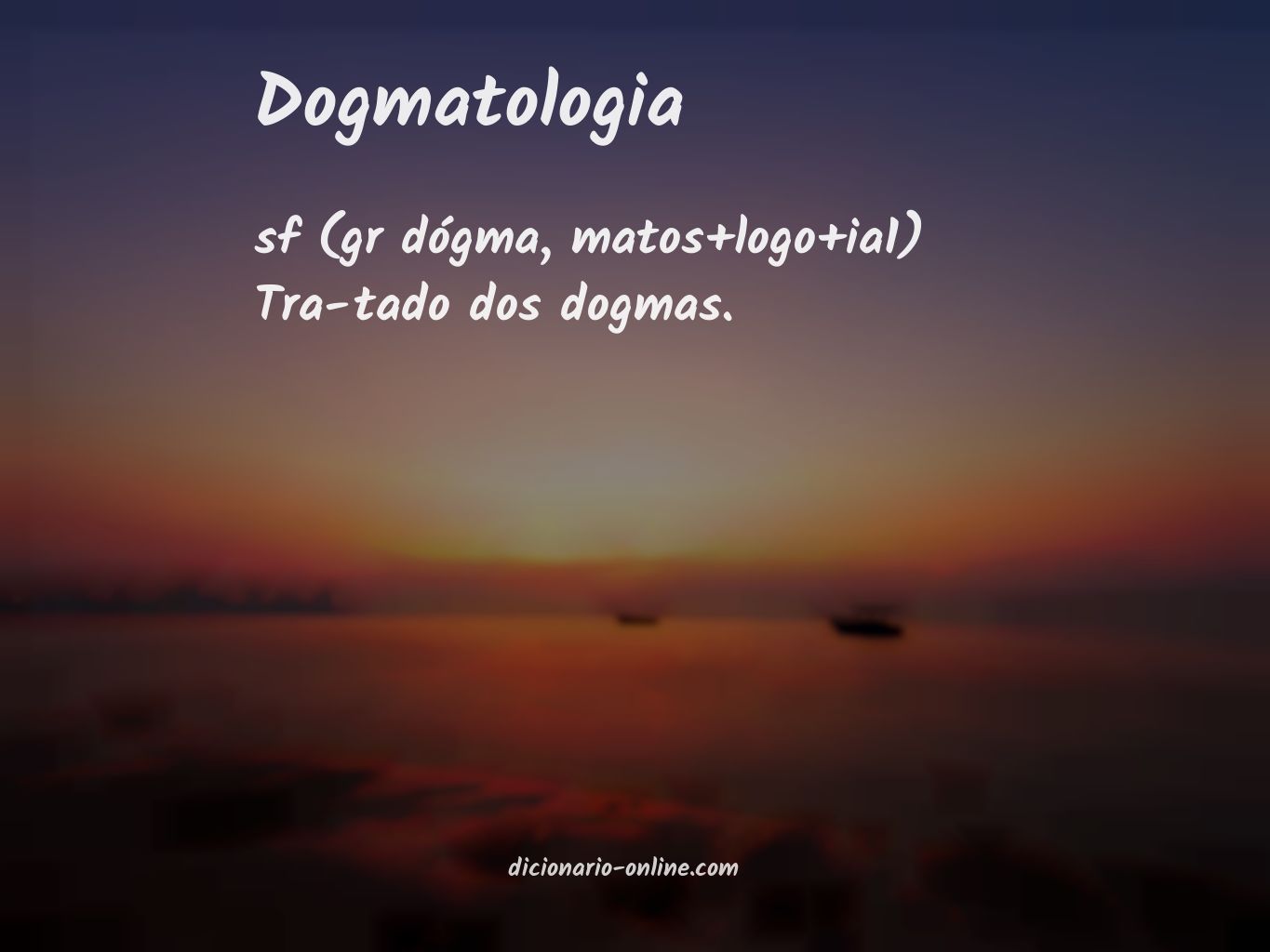 Significado de dogmatologia