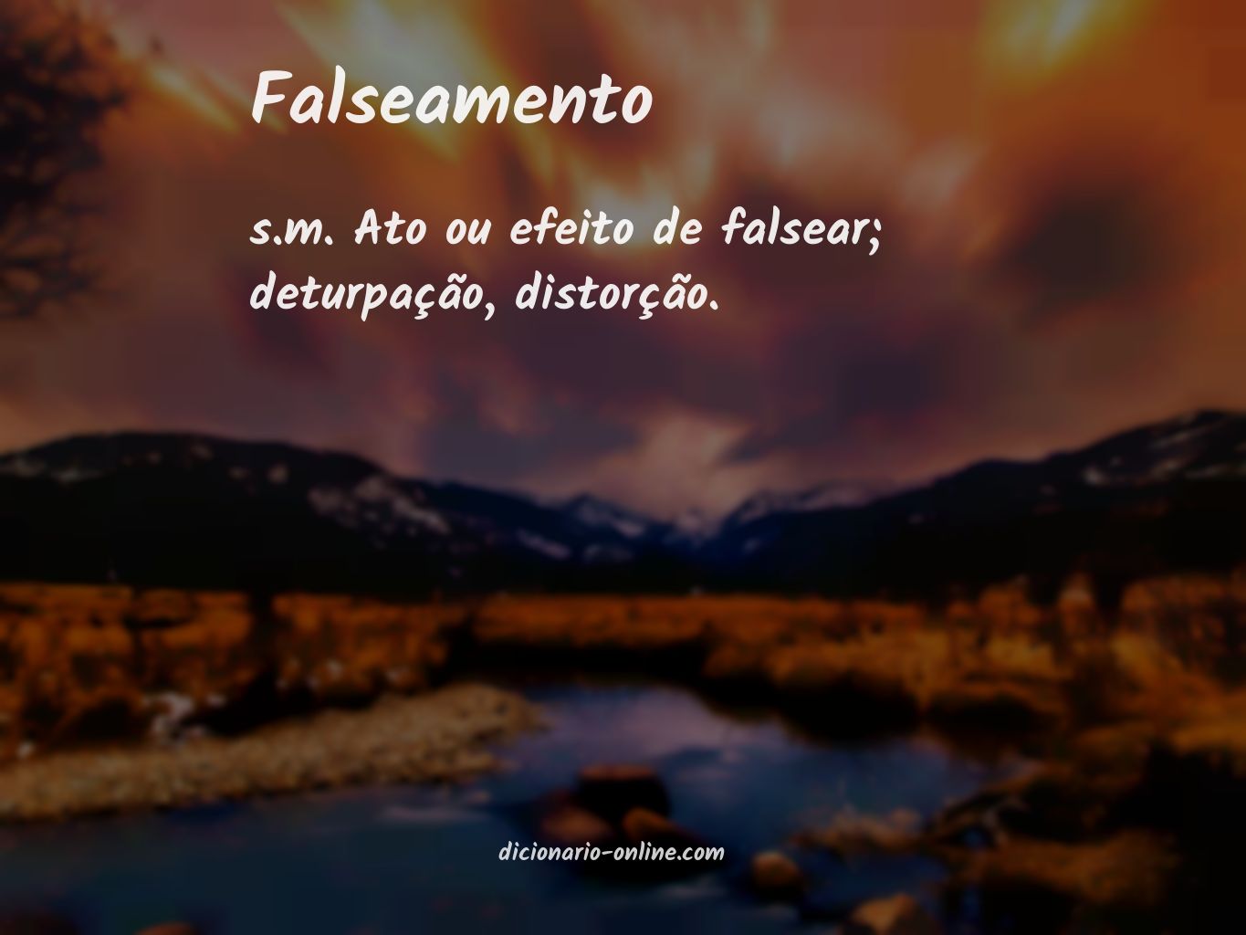 Significado de falseamento