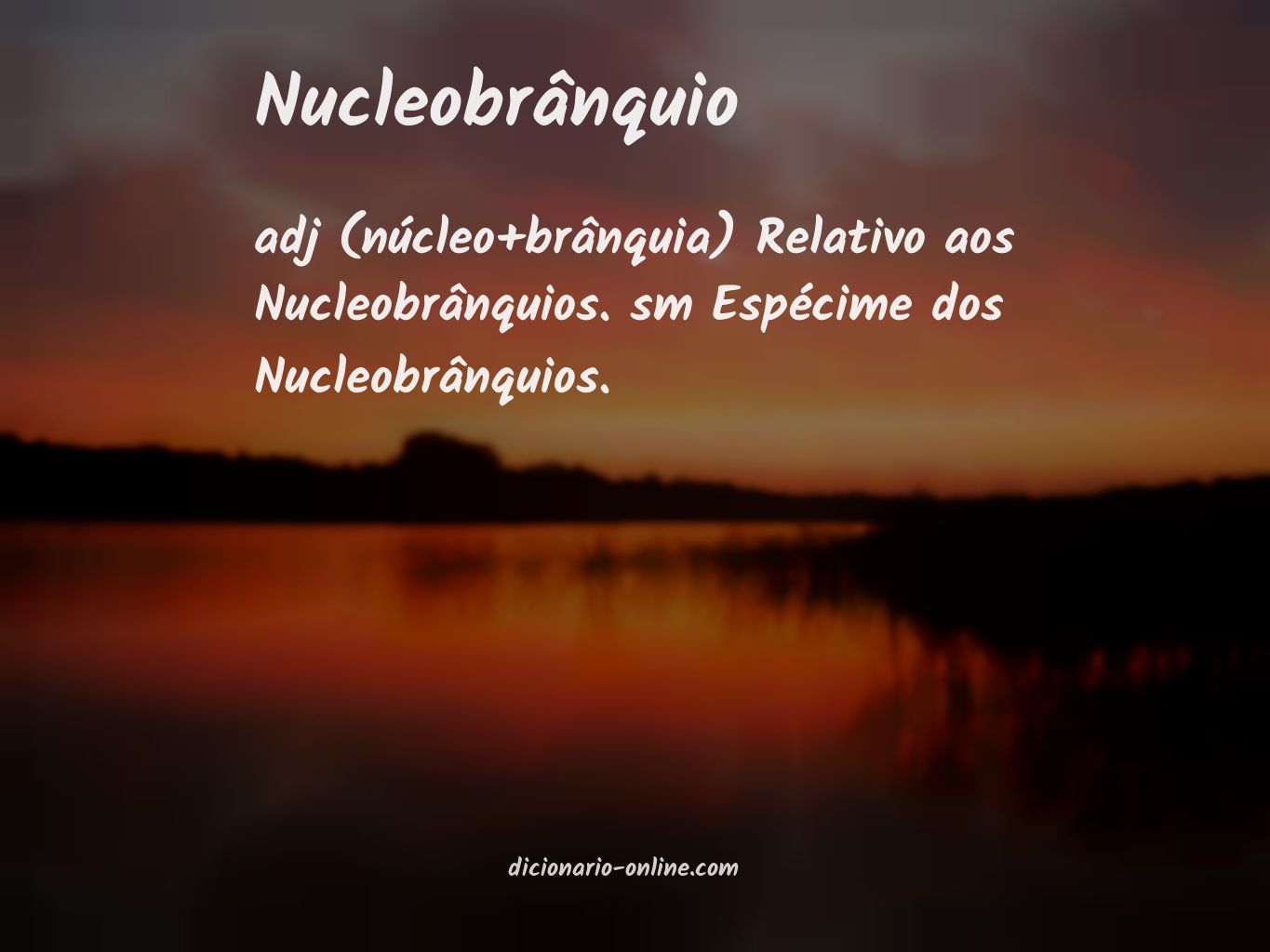 Significado de nucleobrânquio