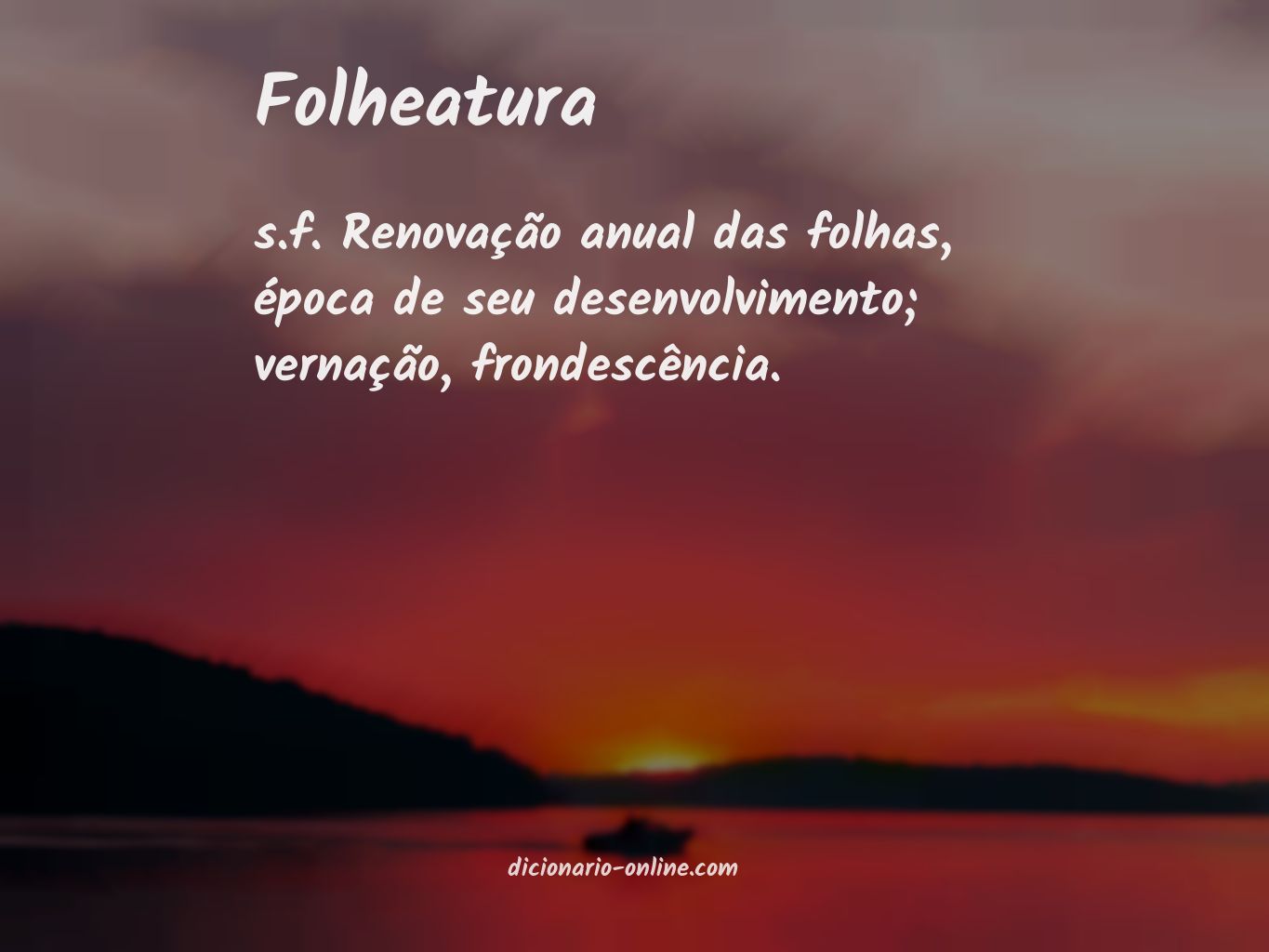 Significado de folheatura