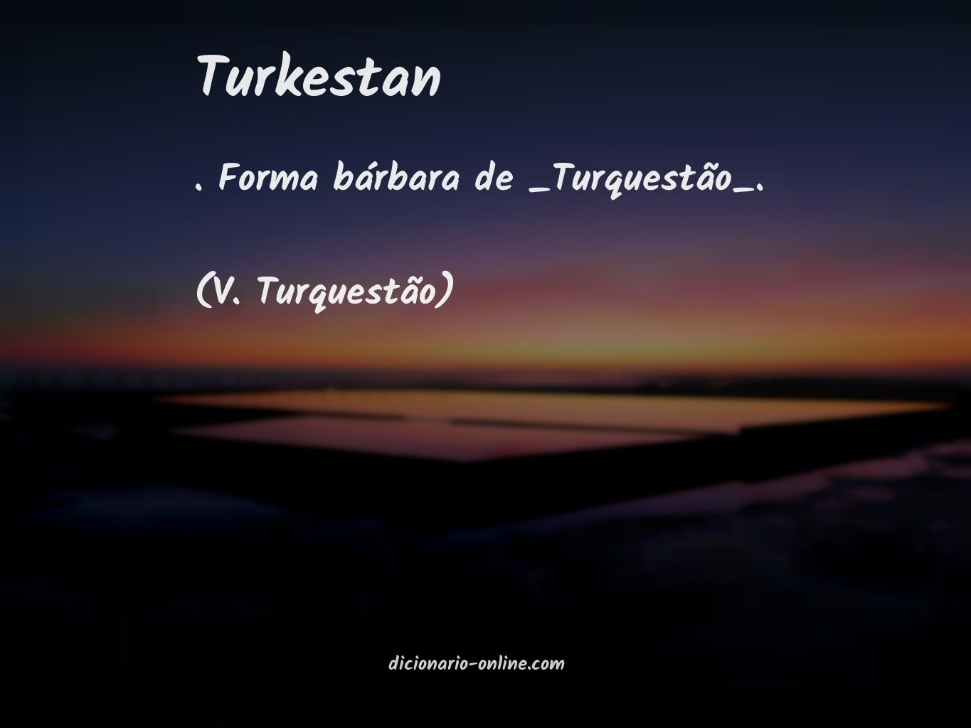 Significado de turkestan