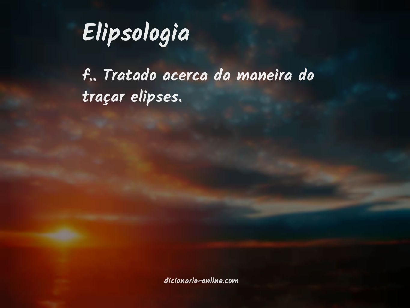 Significado de elipsologia
