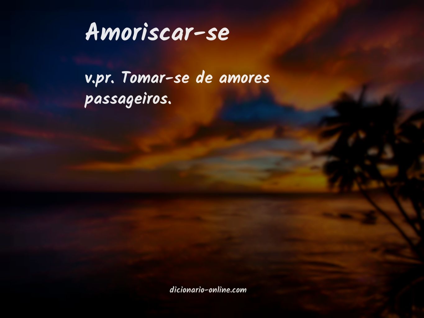 Significado de amoriscar-se