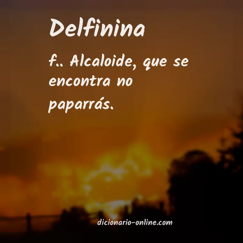 Significado de delfinina