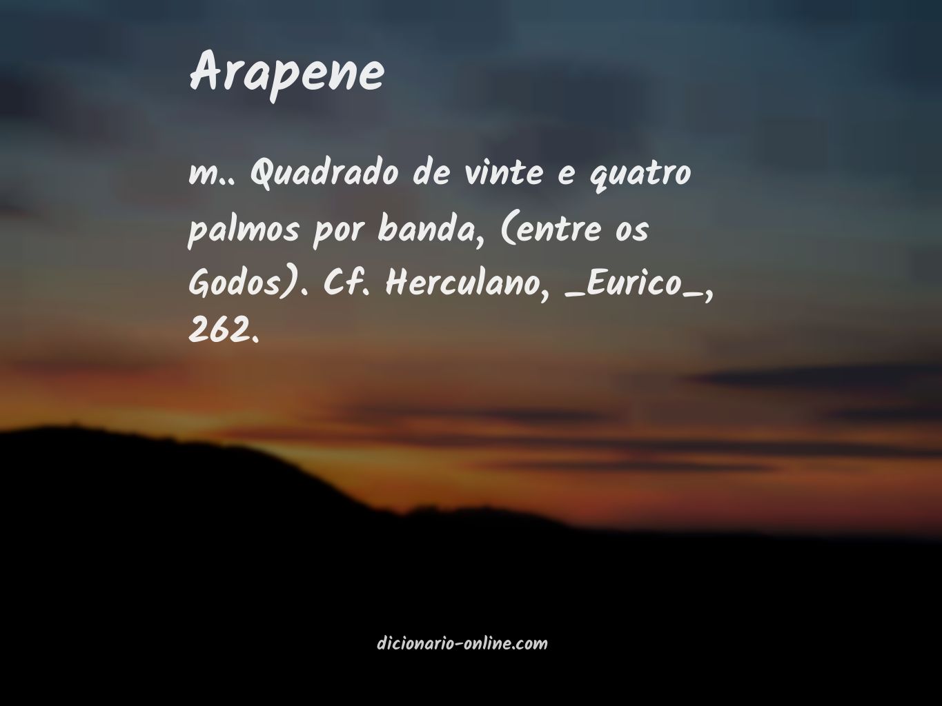 Significado de arapene