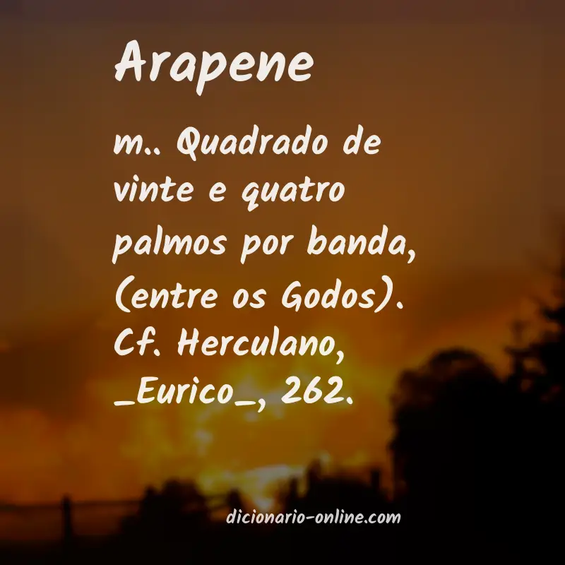 Significado de arapene