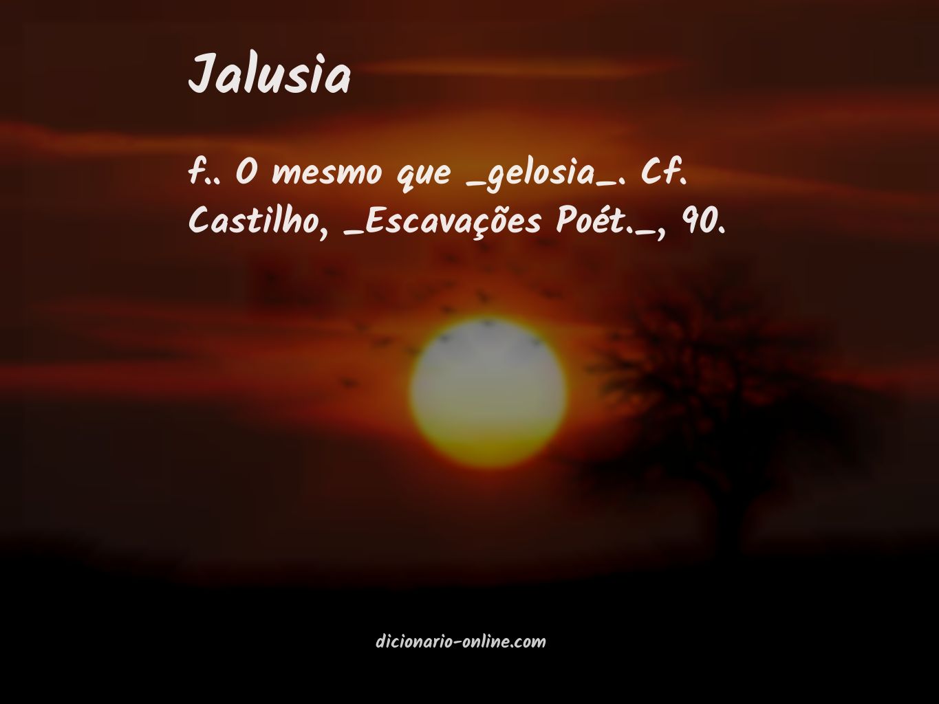 Significado de jalusia