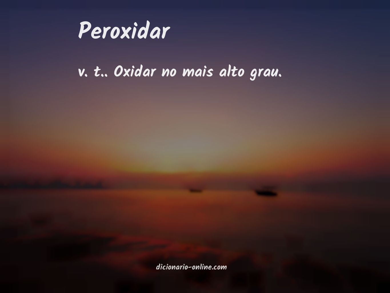 Significado de peroxidar