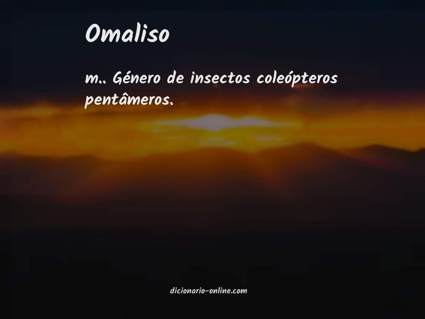 Significado de omaliso