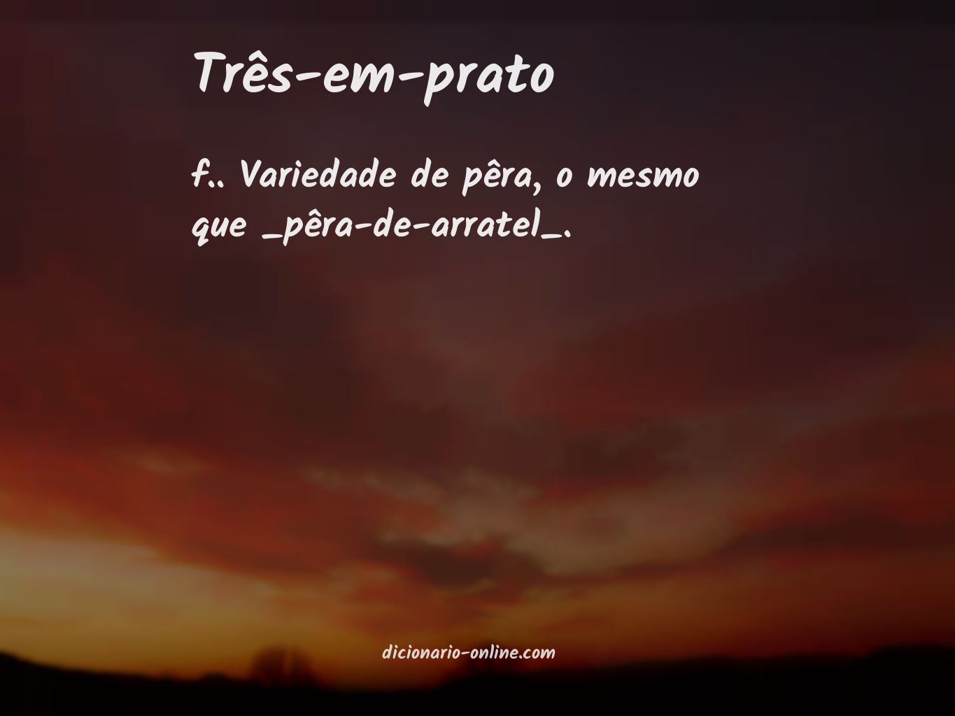 Significado de três-em-prato