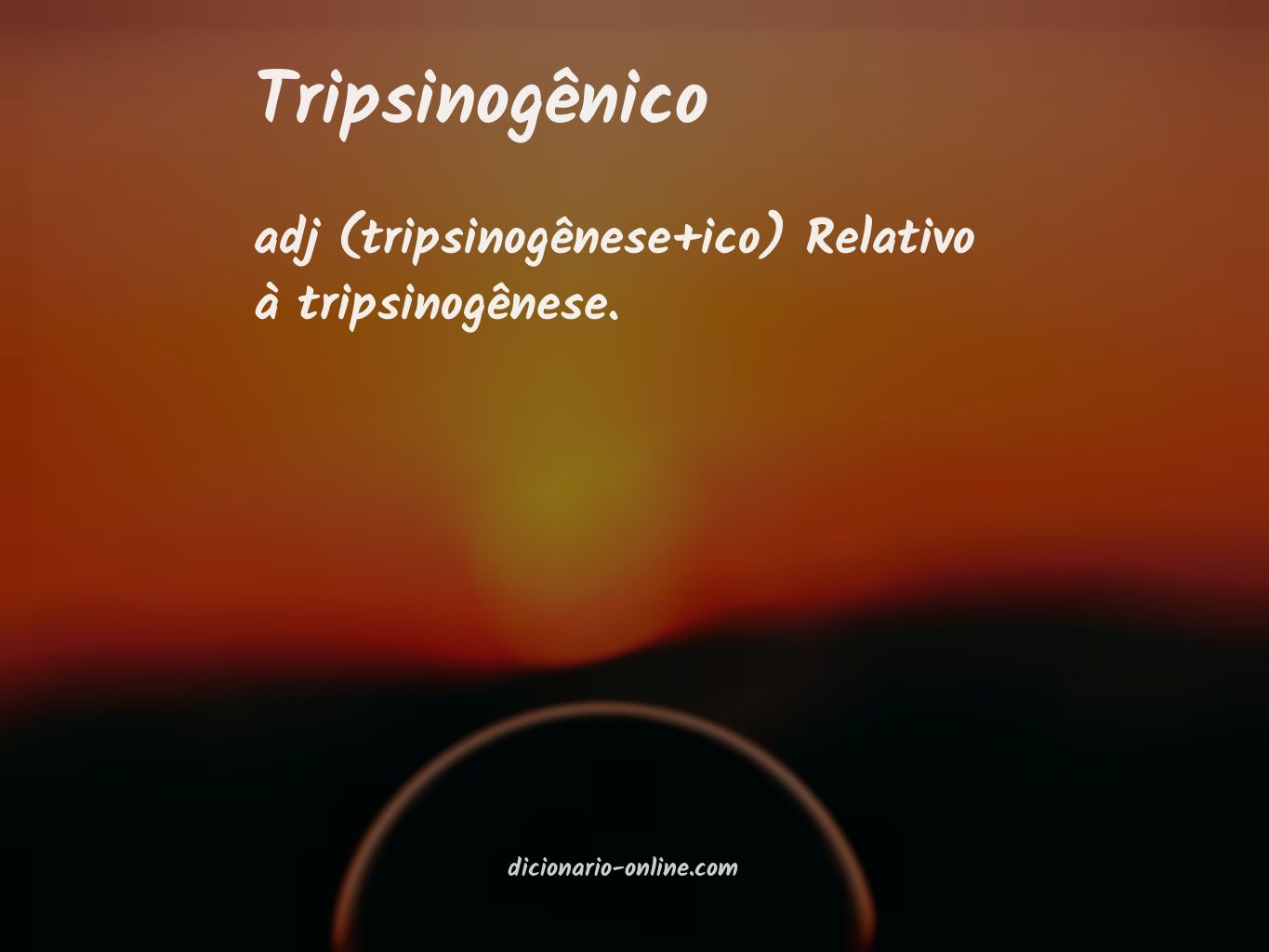 Significado de tripsinogênico