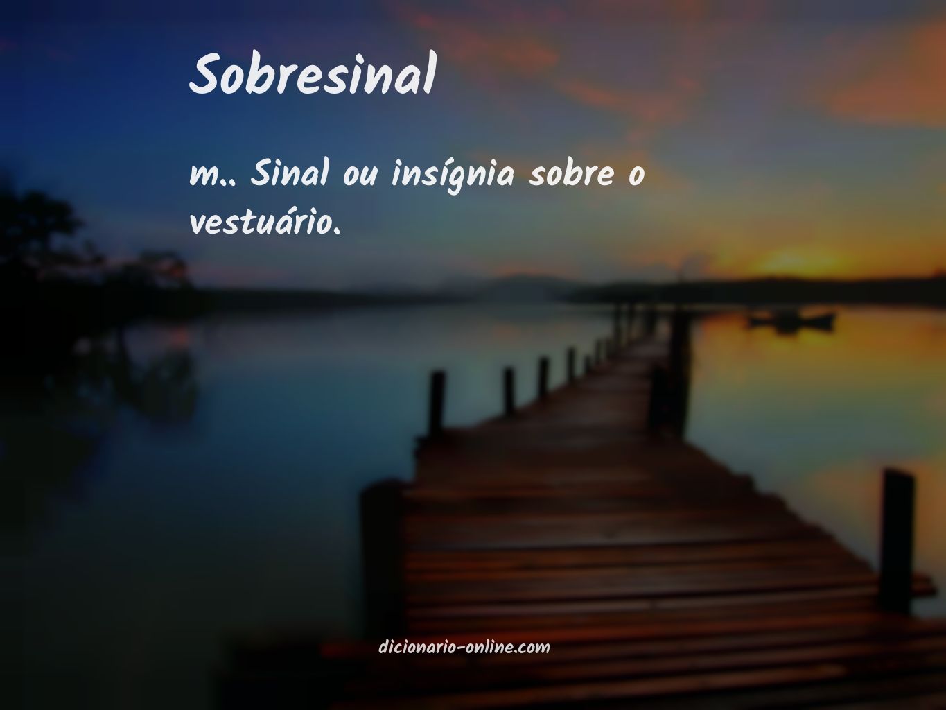 Significado de sobresinal