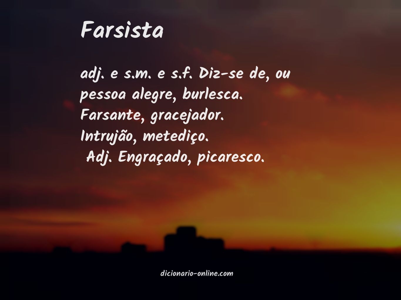 Significado de farsista