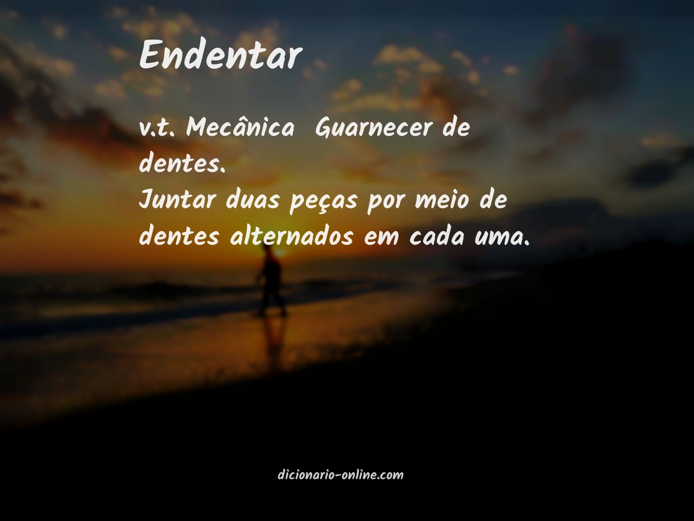 Significado de endentar