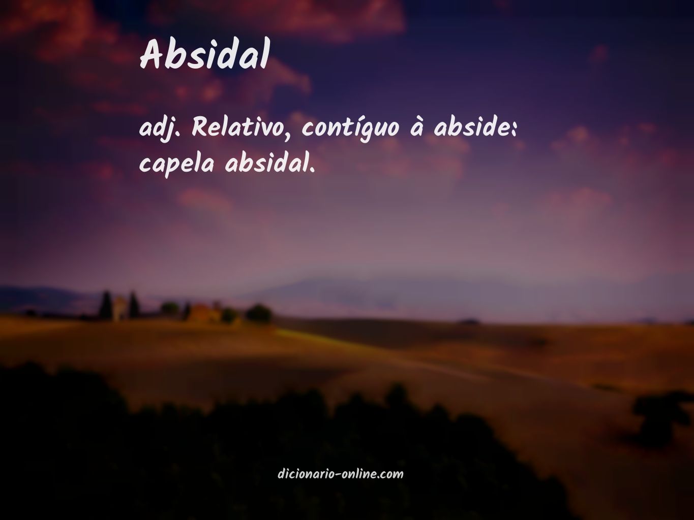 Significado de absidal