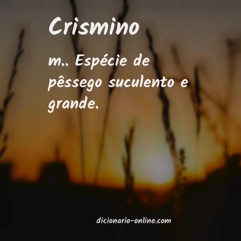 Significado de crismino